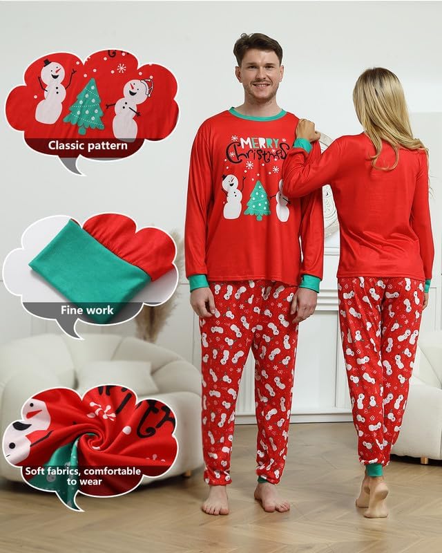 Snowman Matching Christmas Pyjamas