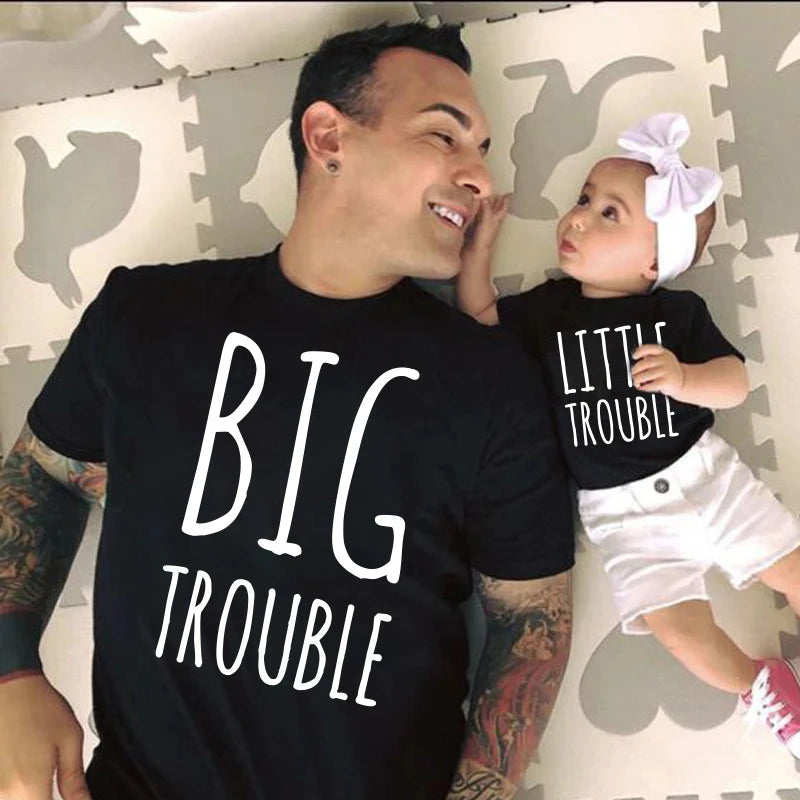 'Big Trouble x Little Trouble' Pyjama Tshirts