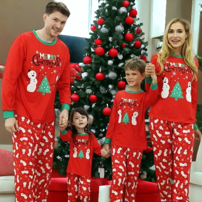 Snowman Matching Christmas Pyjamas