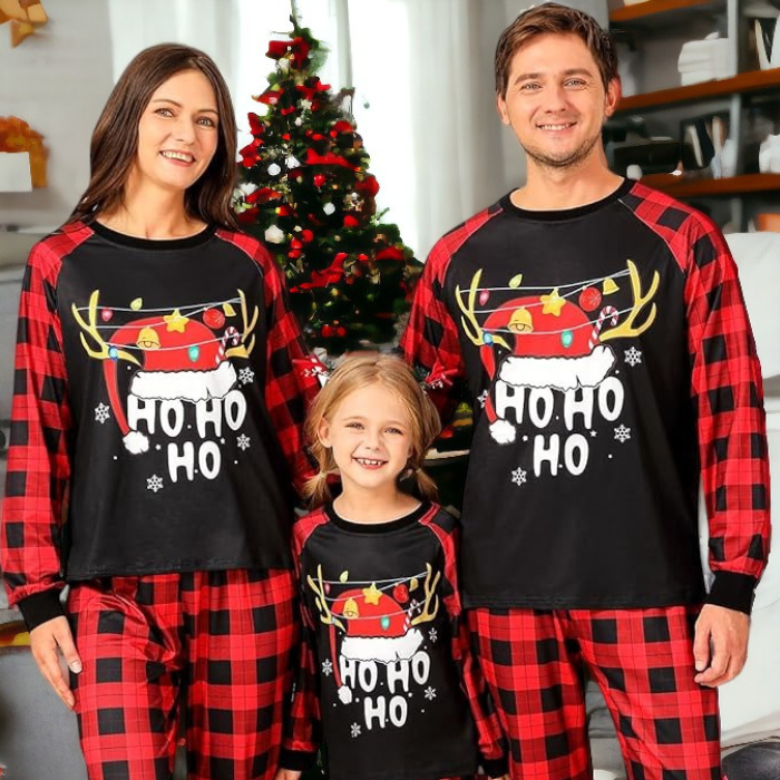 HO HO HO Premium Matching Christmas Pyjamas